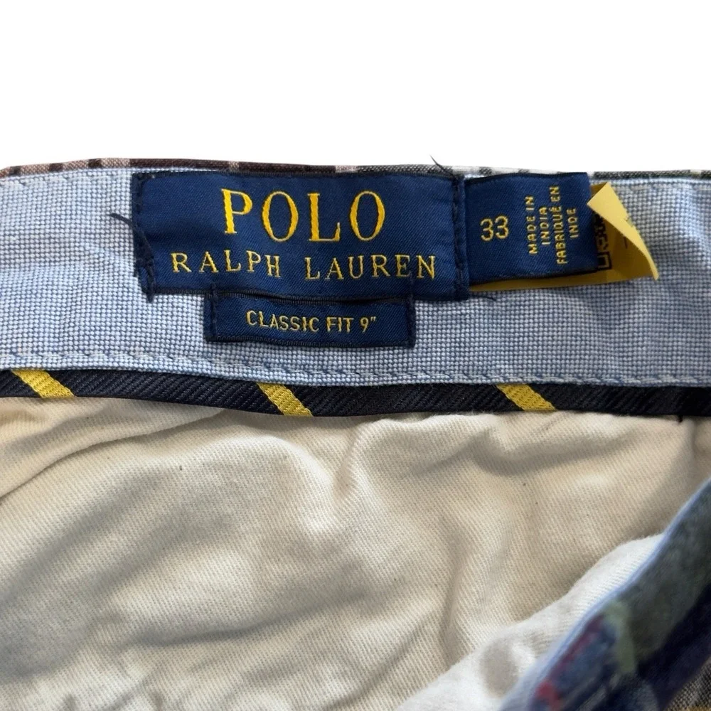Polo Ralph Lauren Men's 33 Classic Indian Madras Plaid Patchwork 9